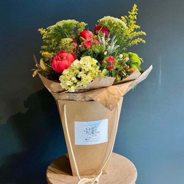 Bolsa grande flores alegres