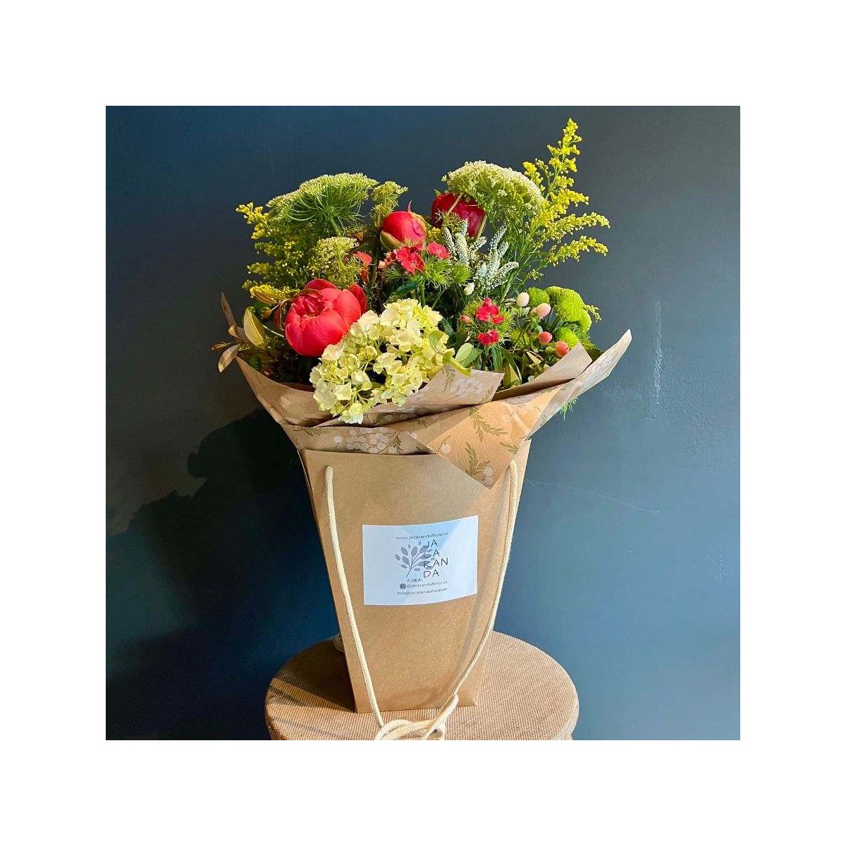 Bolsa grande flores alegres