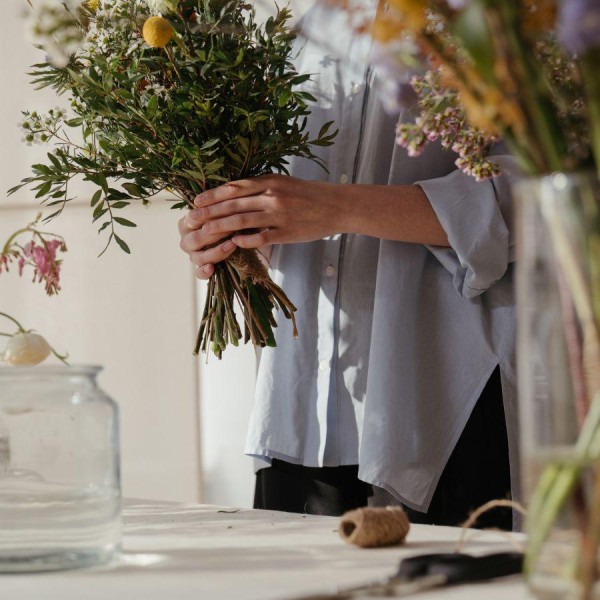 Taller sombrerera de flores