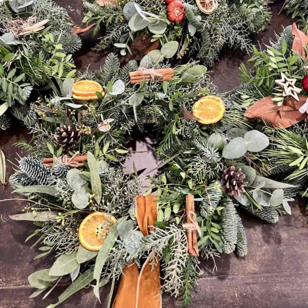 Taller corona navidad