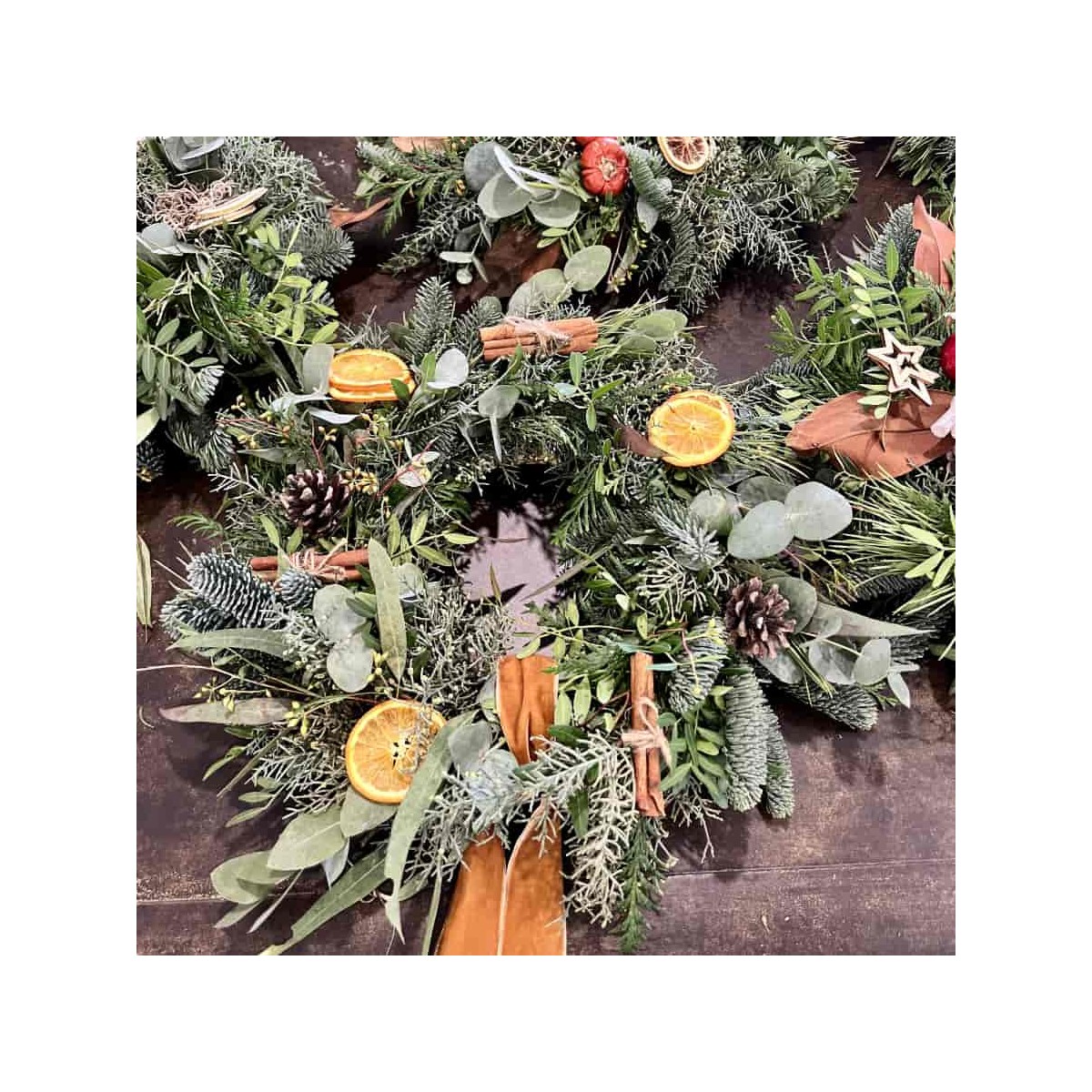 Taller corona navidad