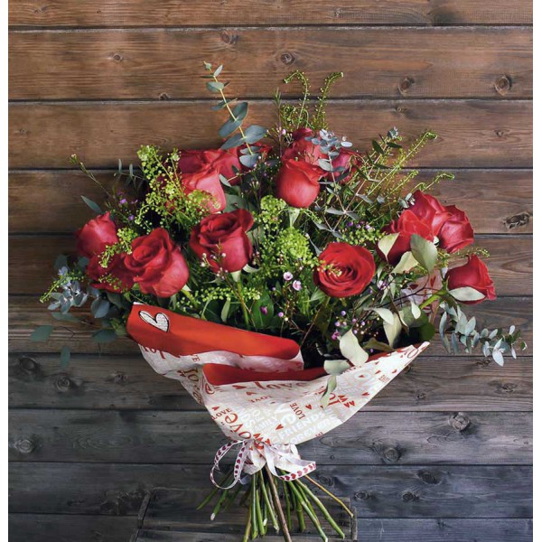 Ramo San Valentín 18 Rosas