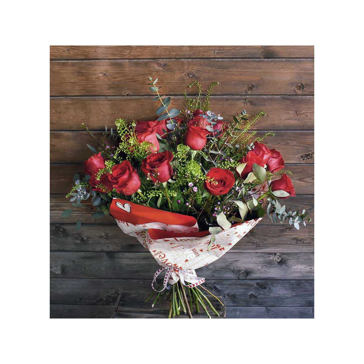 Ramo San Valentín 18 Rosas