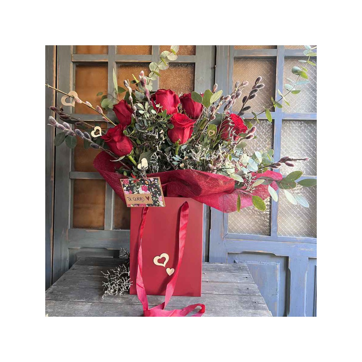 Ramo grande rosas rojas san Valentín