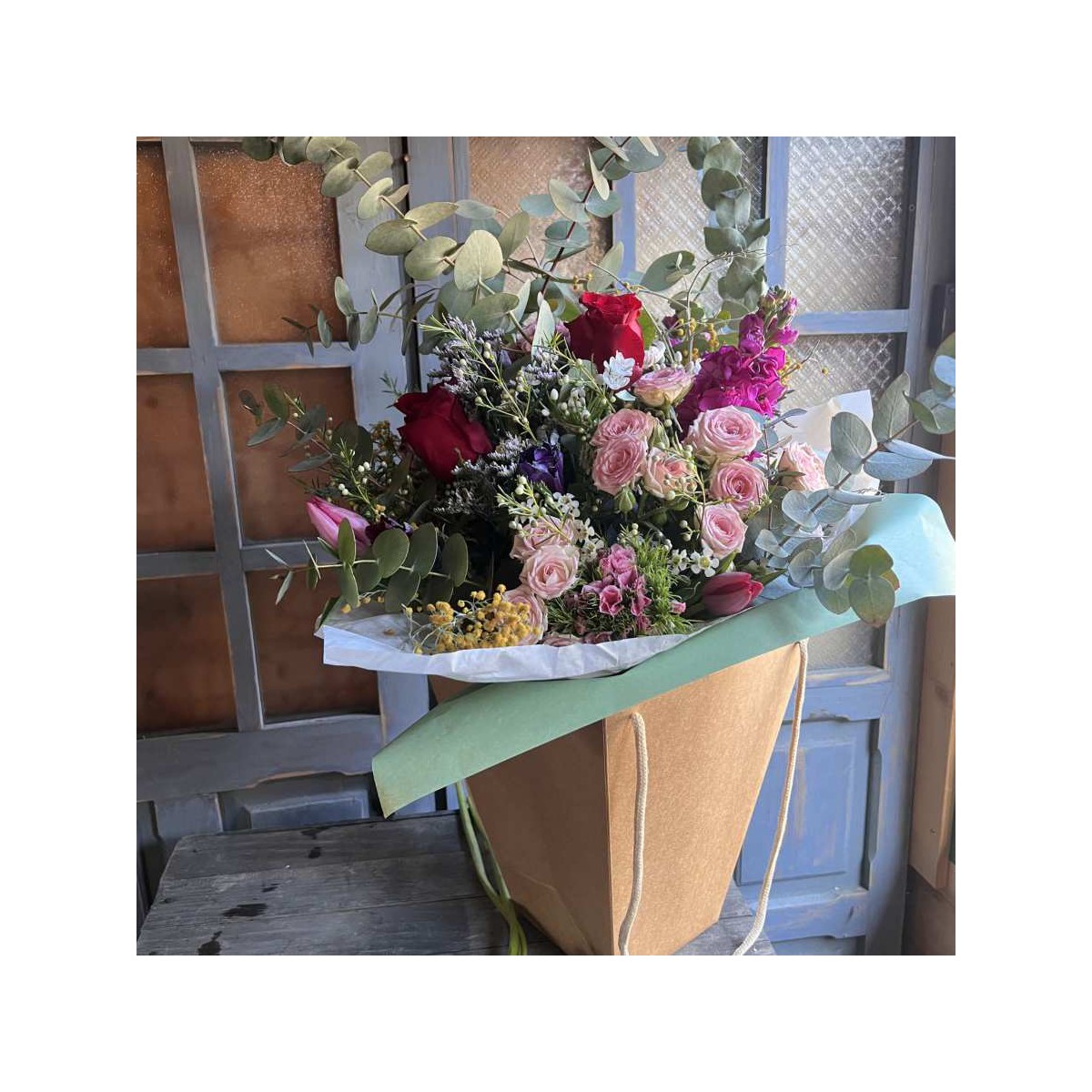 Bolsa grande flores alegres
